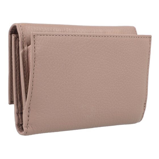 Coccinelle Portafoglio morbido in pelle metallizzata 14 cm