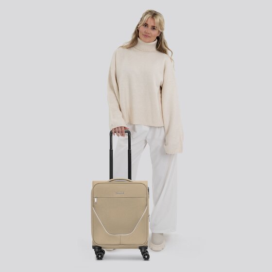 Stratic taska Trolley cabina a 4 ruote S 55 cm con piega a espansione