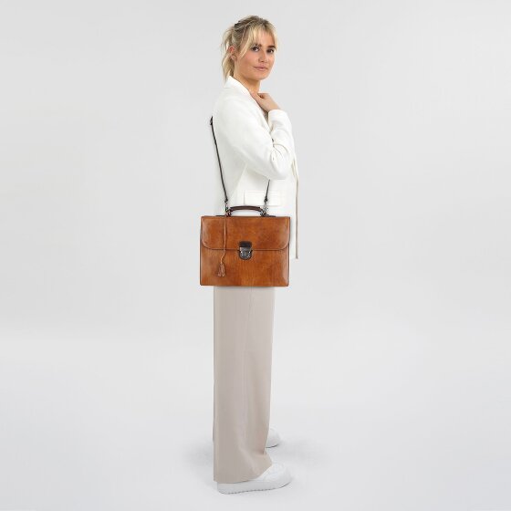 Castelijn & Beerens Rien Valigetta Protezione RFID Vera Pelle 39.5 cm Vano porta PC