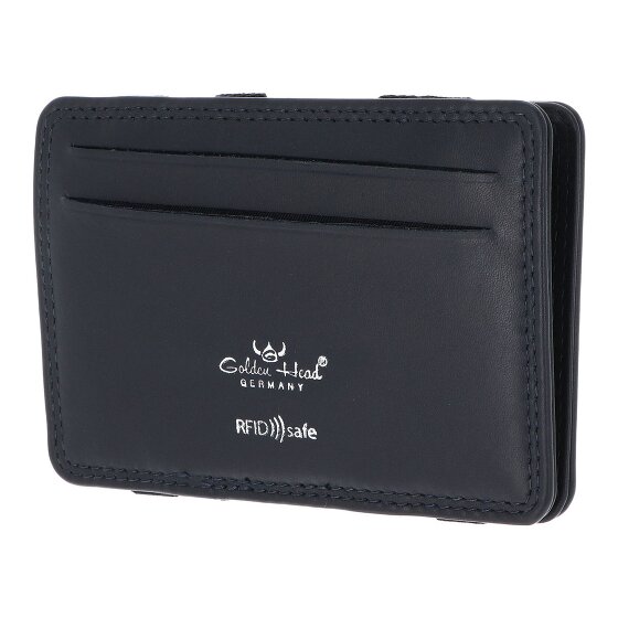 Golden Head Polo Custodia per carta di credito Protezione RFID Vera Pelle 7.5 cm