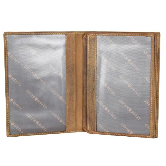 Greenburry Astuccio portadocumenti in pelle di cervo vintage 12 cm