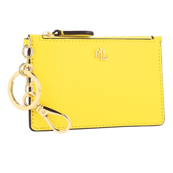 Lauren Ralph Lauren Zip Card Portafoglio chiave Vera Pelle 13 cm