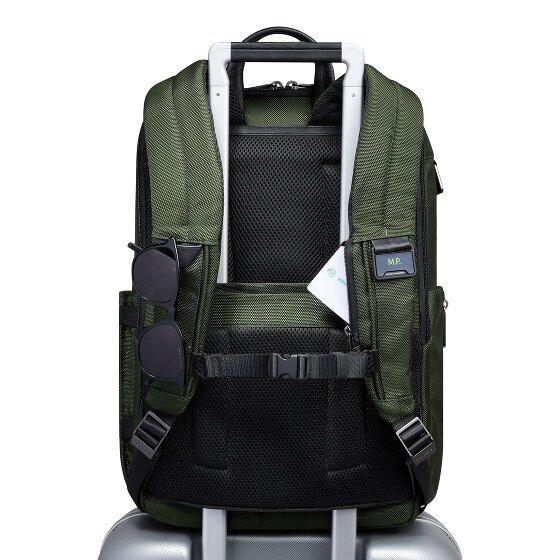 Piquadro Zaino da viaggio breve in pelle 43 cm scomparto per laptop
