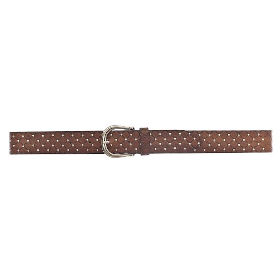b.belt Cintura Lina con borchie dorate in pelle