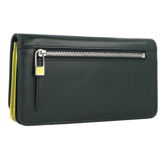 DuDu Canarie Portafoglio Protezione RFID Vera Pelle 17.5 cm