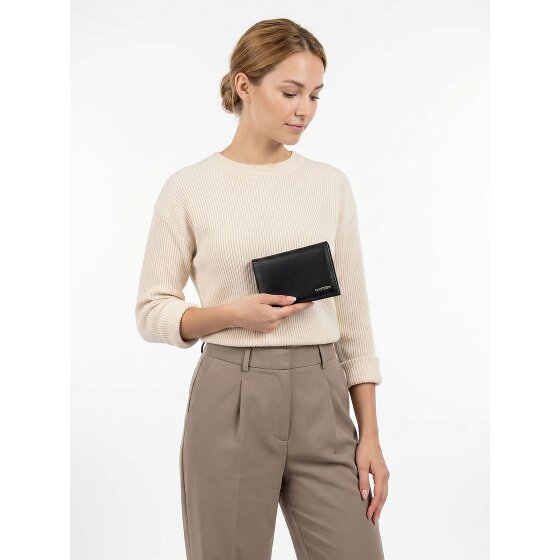oxmox Leather Portafoglio Protezione RFID Vera Pelle 10 cm