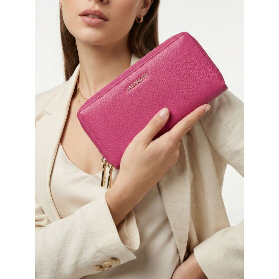 Lazarotti Bologna Leather XL Portafoglio con doppia zip in pelle RFID 20 cm