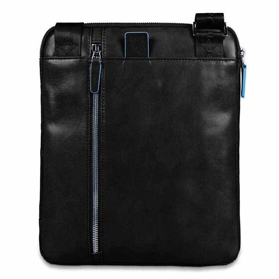 Piquadro Borsa a tracolla quadrata blu in pelle 21 cm