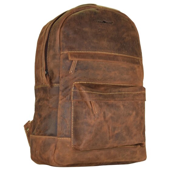 Greenburry Zaino vintage retrò in pelle 42 cm Scomparto per laptop