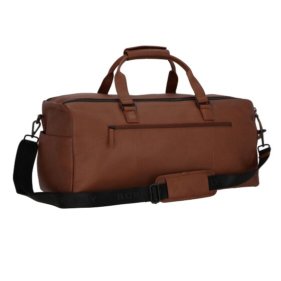 Burkely Minimal Mason Borsa da viaggio Weekender Vera Pelle 57 cm