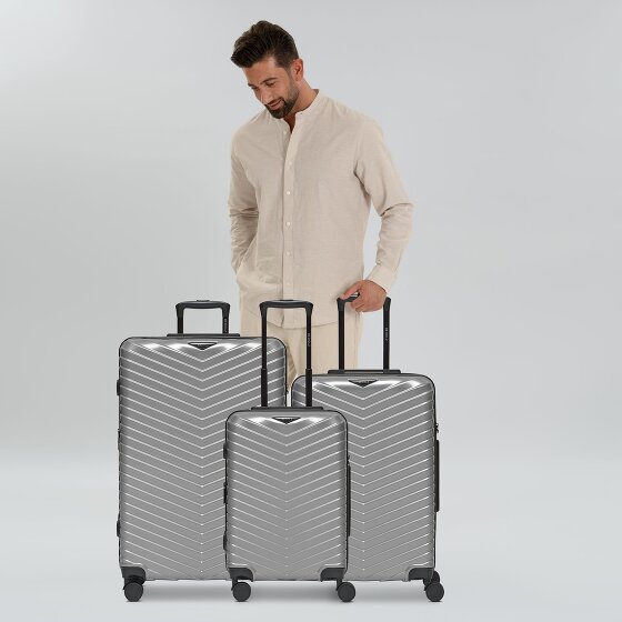 Redolz Essentials 18 4 ruote Set di valigie 3 pezzi con piega di espansione