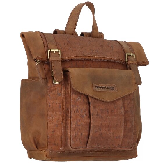 Greenland Nature Zaino Nature in pelle 38 cm Scomparto per computer portatile