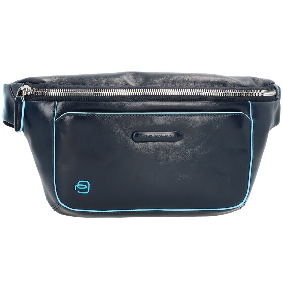 Piquadro Marsupio quadrato blu in pelle 29 cm