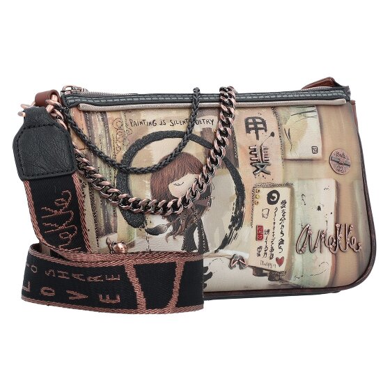 Anekke Shoen Black Borsa a tracolla 24 cm