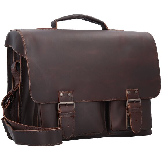 aunts & uncles Hunter Big Finn cartella in pelle 40 cm scomparto per laptop