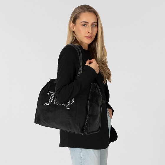 Juicy Couture Iris Velvet Rhinestones Borsa shopper 33 cm Juicy Couture Iris Velvet Rhinestones Borsa shopper 33 cm