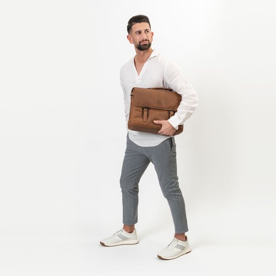 Farmhood Nashville Cartella XL 2 scomparti in pelle 39 cm