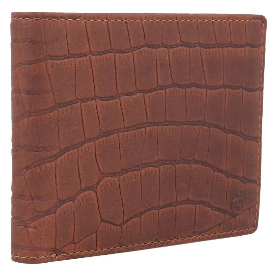 Esquire Croco Portafoglio Protezione RFID Pelle 12 cm