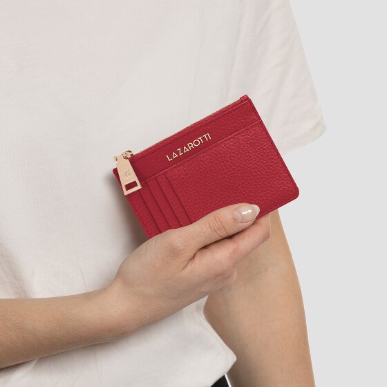 Lazarotti Bologna Portachiavi in pelle 11,5 cm con scomparto per air tag