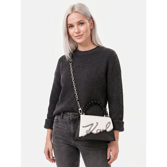Karl Lagerfeld Signature 2.0 Borsetta Vera Pelle 21.5 cm