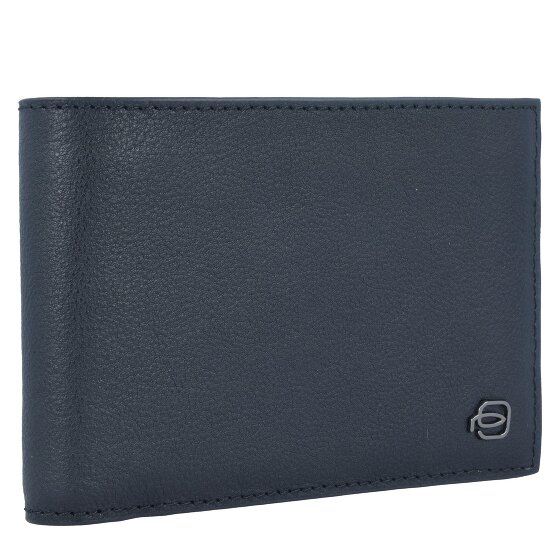 Piquadro Portafoglio quadrato nero RFID in pelle 12,5 cm