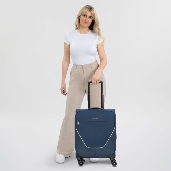 Stratic taska Trolley cabina a 4 ruote S 55 cm con piega a espansione