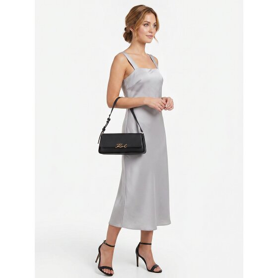 Karl Lagerfeld Signature Borsa a spalla Vera Pelle 32.5 cm