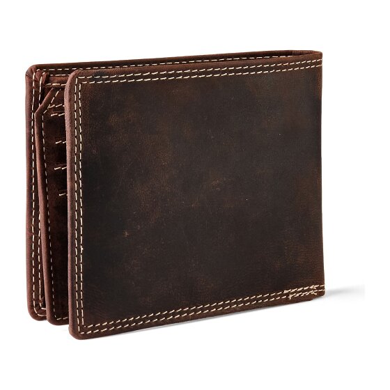 Jack Kinsky Baltimore 101 Portafoglio Protezione RFID Pelle 13 cm