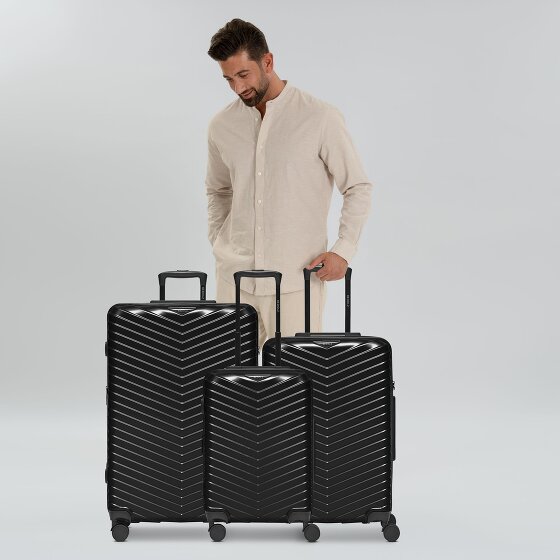 Redolz Essentials 18 4 ruote Set di valigie 3 pezzi con piega di espansione