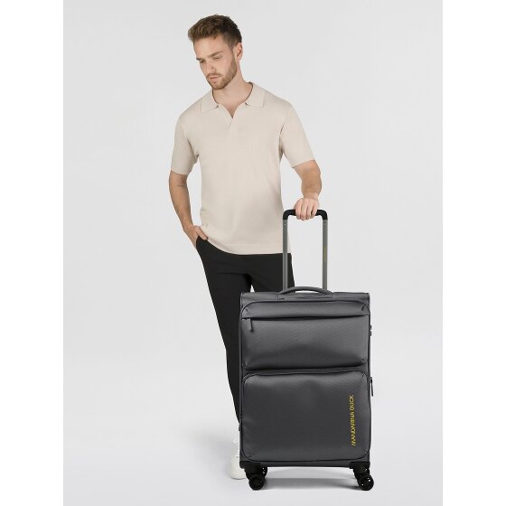 Mandarina Duck Zephyr 4 ruote Carrello M 67 cm con piega di espansione