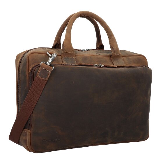 Plevier Retro Colmar Valigetta Pelle 40 cm Scomparto per laptop