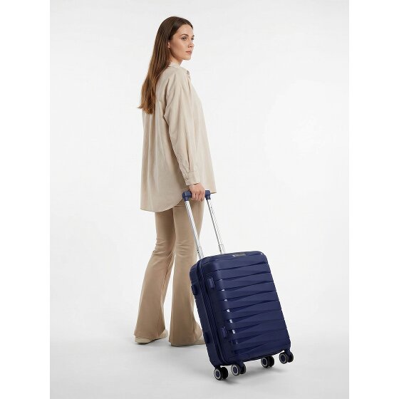 Franky London 4 ruote Trolley cabina S 55 cm espandibile