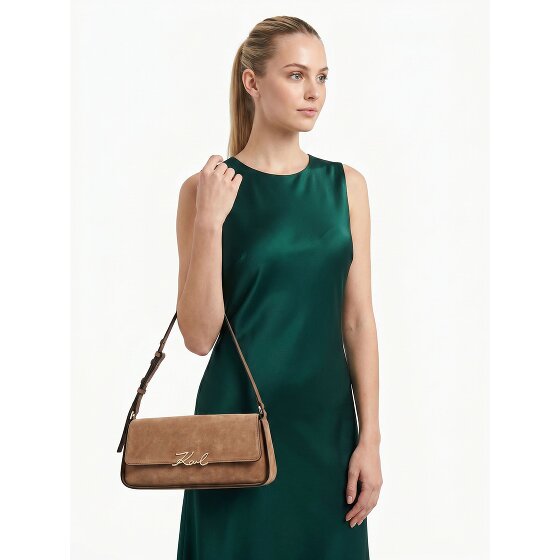 Karl Lagerfeld Signature Borsa a spalla Vera Pelle 32.5 cm