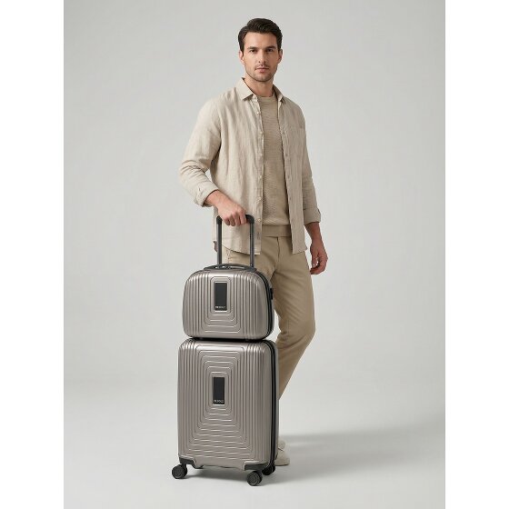 Redolz Set di valigie Essentials 14 2 pezzi trolley da cabina con piega elastica e beauty case
