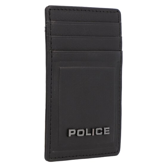 Police PT16-08536 Porta carte di credito in pelle da 7 cm con fermasoldi