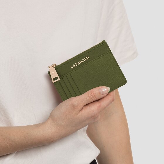 Lazarotti Bologna Portachiavi in pelle 11,5 cm con scomparto per air tag