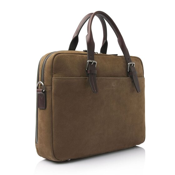 Castelijn & Beerens Nubuck Valigetta Pelle 41 cm Scomparto per laptop
