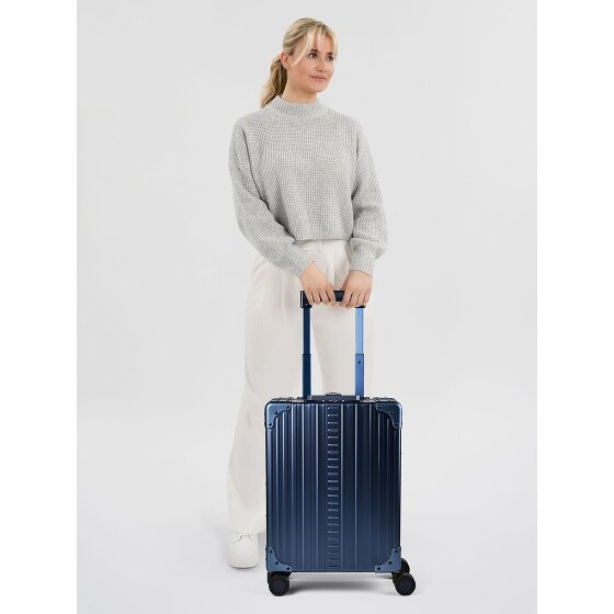 Aleon Trolley cabina Business a 4 ruote in Alluminio, 50 cm, con scomparto per laptop