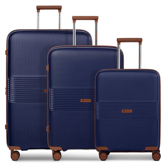 Farmhood Eco Edition 02 4 ruote Set di valigie 3 pezzi con piega di espansione