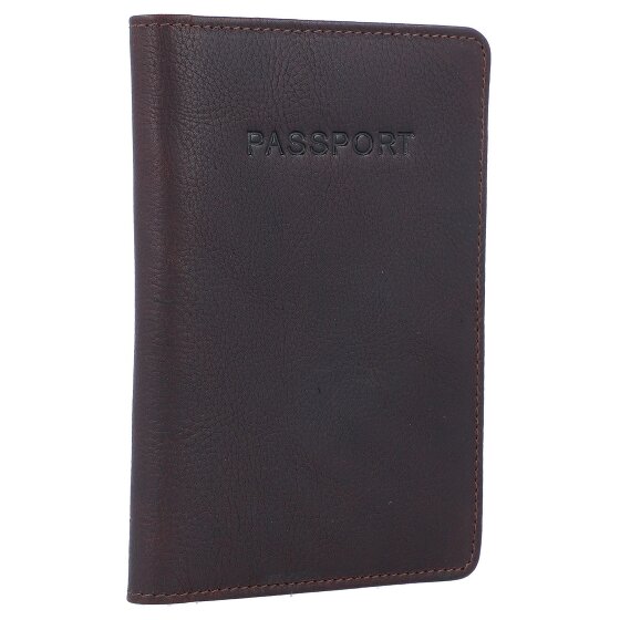 Burkely Custodia per passaporto RFID in pelle antica Avery 10 cm