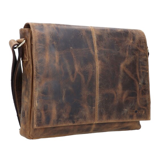 Greenburry Messenger vintage con scomparto per laptop da 39 cm