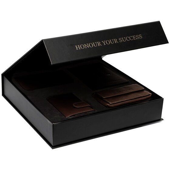 The Chesterfield Brand Porta carte di credito 4 pezzi in pelle 7 cm