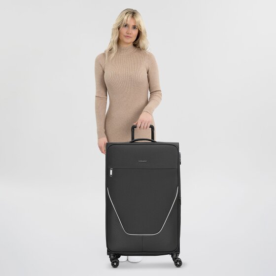Stratic taska Trolley a 4 ruote L 76 cm con piega a espansione