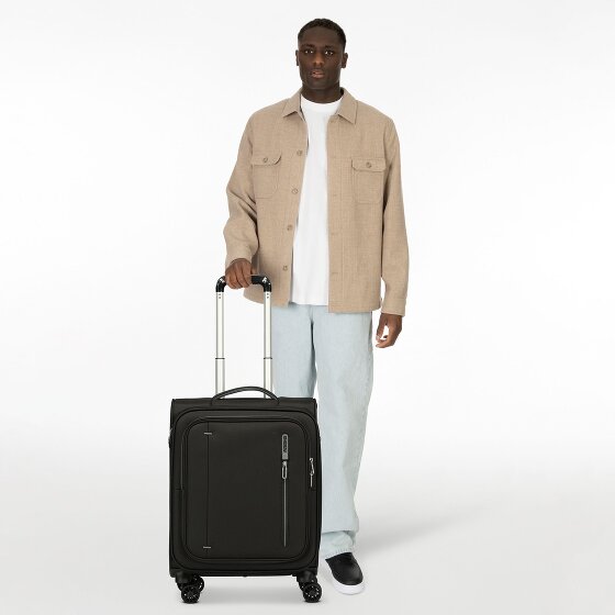 American Tourister Cloudrider 4 ruote Carrello della cabina S 55 cm con piega di espansione