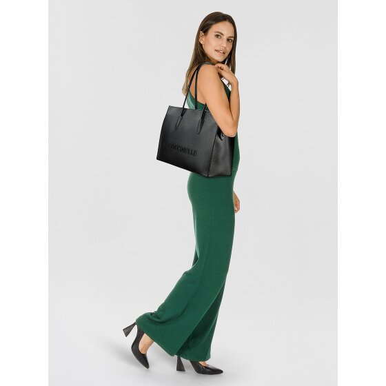 Coccinelle Myrtha Borsa a spalla Vera Pelle 40 cm Vano porta PC