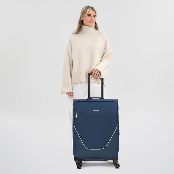 Stratic taska Trolley a 4 ruote M 65 cm con piega a espansione