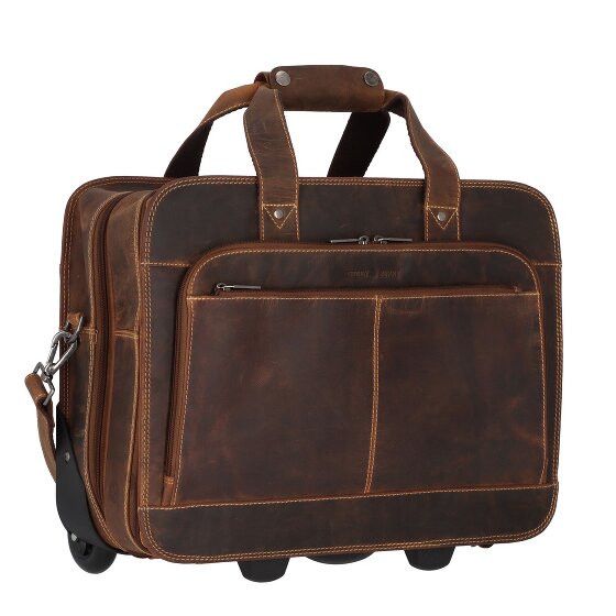 Greenburry Vintage 2 ruote Carrello business 33 cm Scomparto per laptop