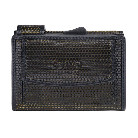 SecWal Porta carte di credito RFID in pelle 7 cm