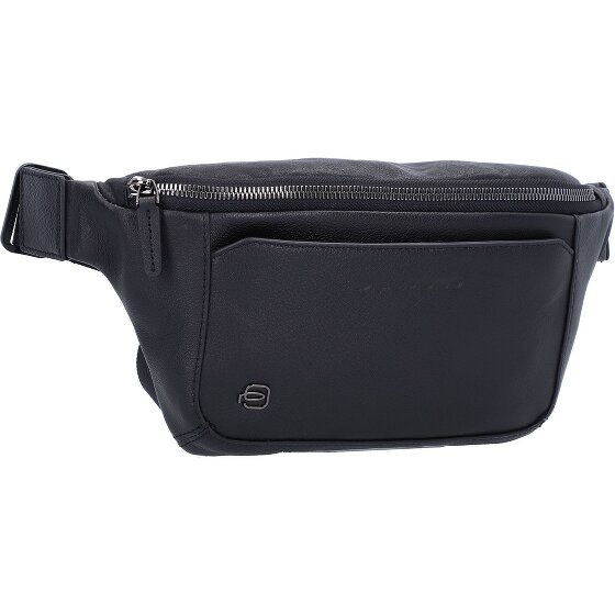 Piquadro Marsupio quadrato nero in pelle 31 cm