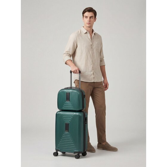Redolz Set di valigie Essentials 14 2 pezzi trolley da cabina con piega elastica e beauty case